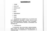 市场营销计划书模板(市场营销计划书完整版)